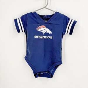 NFL Broncos Blue Baby One Piece